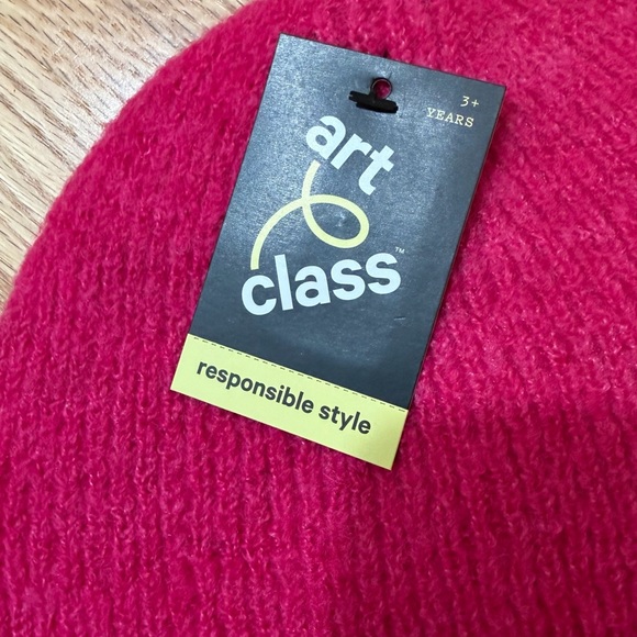 NWT ART CLASS Vibrant Pink Knit Winter Beanie Hat (One Size Fits Most) 💗 - Picture 2 of 6